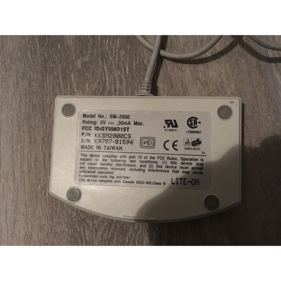 Serial Mouse Touch Pad PC Concepts Vintage Sm-2000 486 386 Machinery Db 9 NEW - Picture 2 of 4